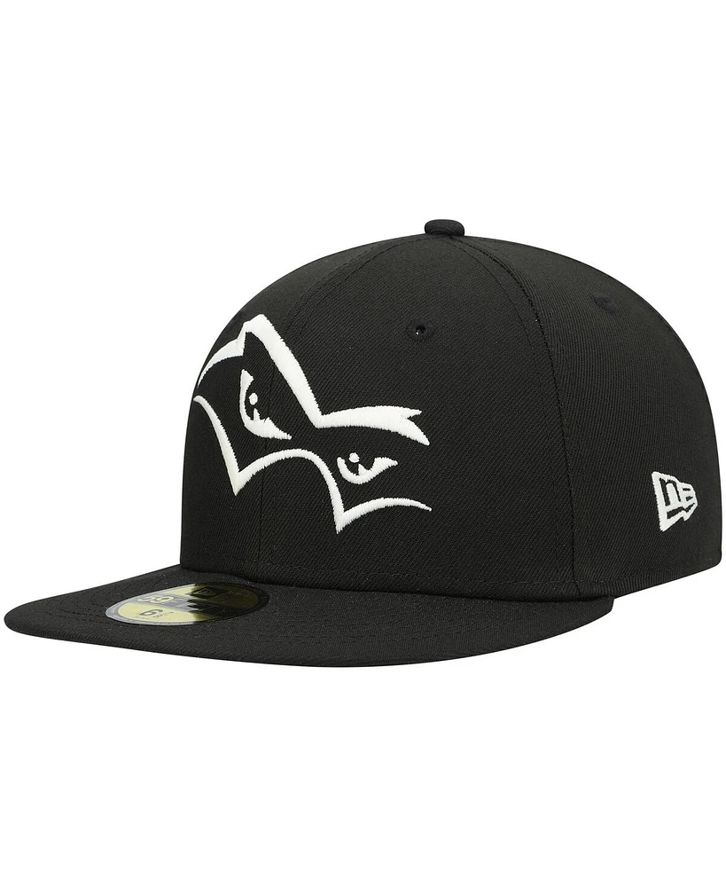 Men's New Era Black Quad Cities River Bandits Authentic Collection Team Alternate 59FIFTY Fitted Hat
