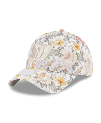 Women's New Era Cream Washington Commanders Bloom 9TWENTY Adjustable Hat