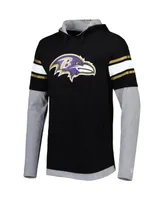 Men's New Era Black Baltimore Ravens Long Sleeve Hoodie T-shirt