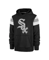 Men's '47 Brand Heather Black Chicago White Sox Premier Nico Pullover Hoodie