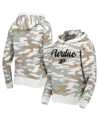 Women's Pressbox Camo Purdue Boilermakers San Pablo Pullover Hoodie