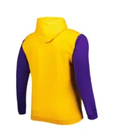 Men's Fanatics Gold, Purple Los Angeles Lakers Big and Tall Bold Attack Pullover Hoodie