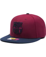 Men's Burgundy, Navy Barcelona America's Game Fitted Hat