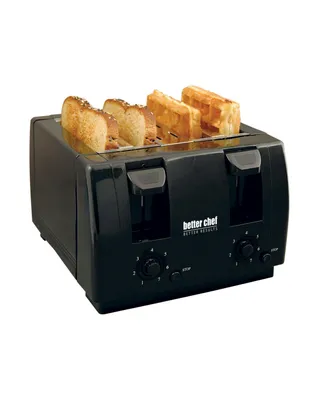Better Chef 4 Slice Dual Adjustable Browning Control Toaster