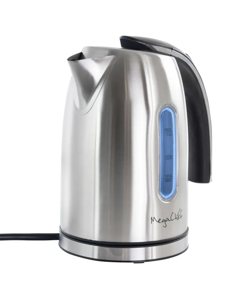 MegaChef 1.2Lt. Stainless Steel Electric Tea Kettle