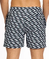 Puma Men's 5" Geometric-Print Swim Shorts