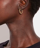 Coach Signature Chain Hoop Earrings