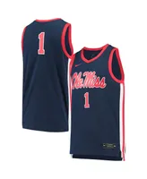 Men's Nike #1 Navy Ole Miss Rebels Replica Basketball Jersey