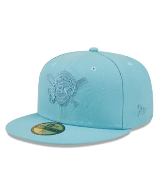 Men's New Era Light Blue Pittsburgh Pirates Color Pack 59Fifty Fitted Hat