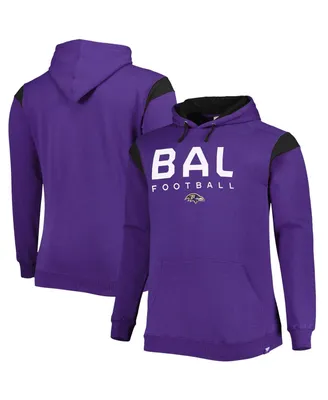Men's Fanatics Purple Baltimore Ravens Big and Tall Call the Shots Pullover Hoodie