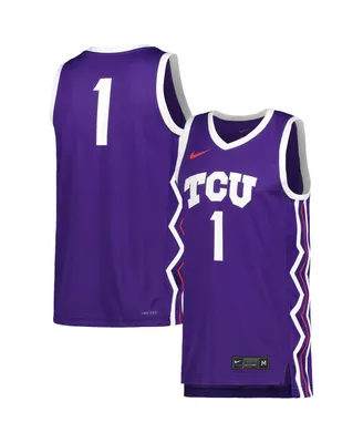 Men's Nike Purple Tcu Horned Frogs Replica Basketball Jersey