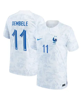 Men's Nike Ousmane Dembele White France National Team 2022/23 Replica Away Jersey