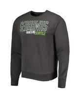 Men's '47 Brand Charcoal Seattle Seahawks Locked Headline Pullover Sweatshirt