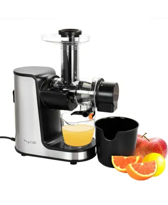 MegaChef Masticating Slow Juicer Extractor with Reverse Function, Cold Press Machine with Quiet Motor