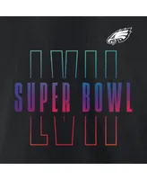 Men's Fanatics Black Philadelphia Eagles Super Bowl Lvii Open Sky Big and Tall T-shirt