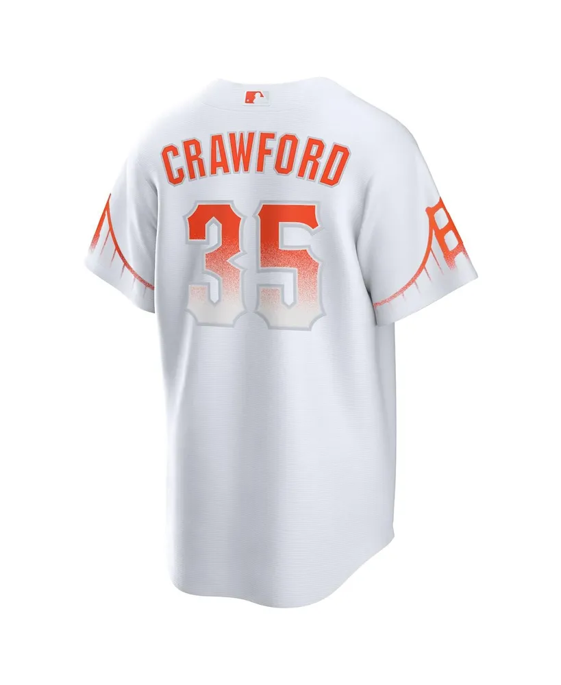 Men's Nike Brandon Crawford White San Francisco Giants City Connect Replica Player Jersey