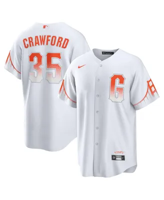Men's Nike Brandon Crawford White San Francisco Giants City Connect Replica Player Jersey
