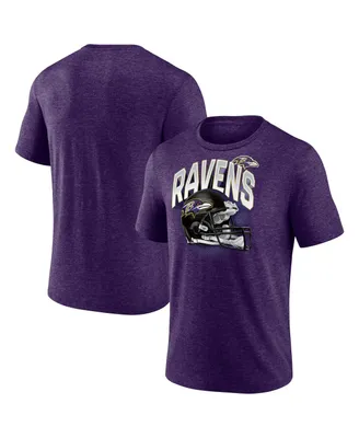 Men's Fanatics Heathered Purple Baltimore Ravens End Around Tri-Blend T-shirt