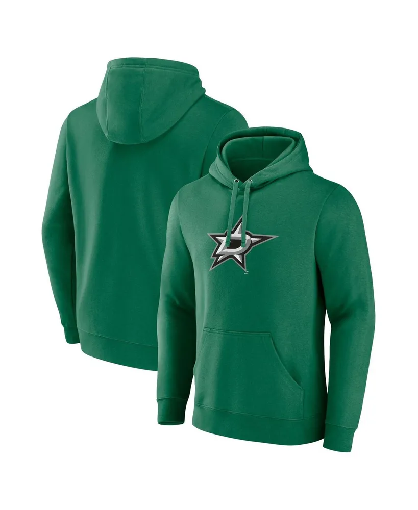 Men's Fanatics Kelly Green Dallas Stars Primary Logo Pullover Hoodie