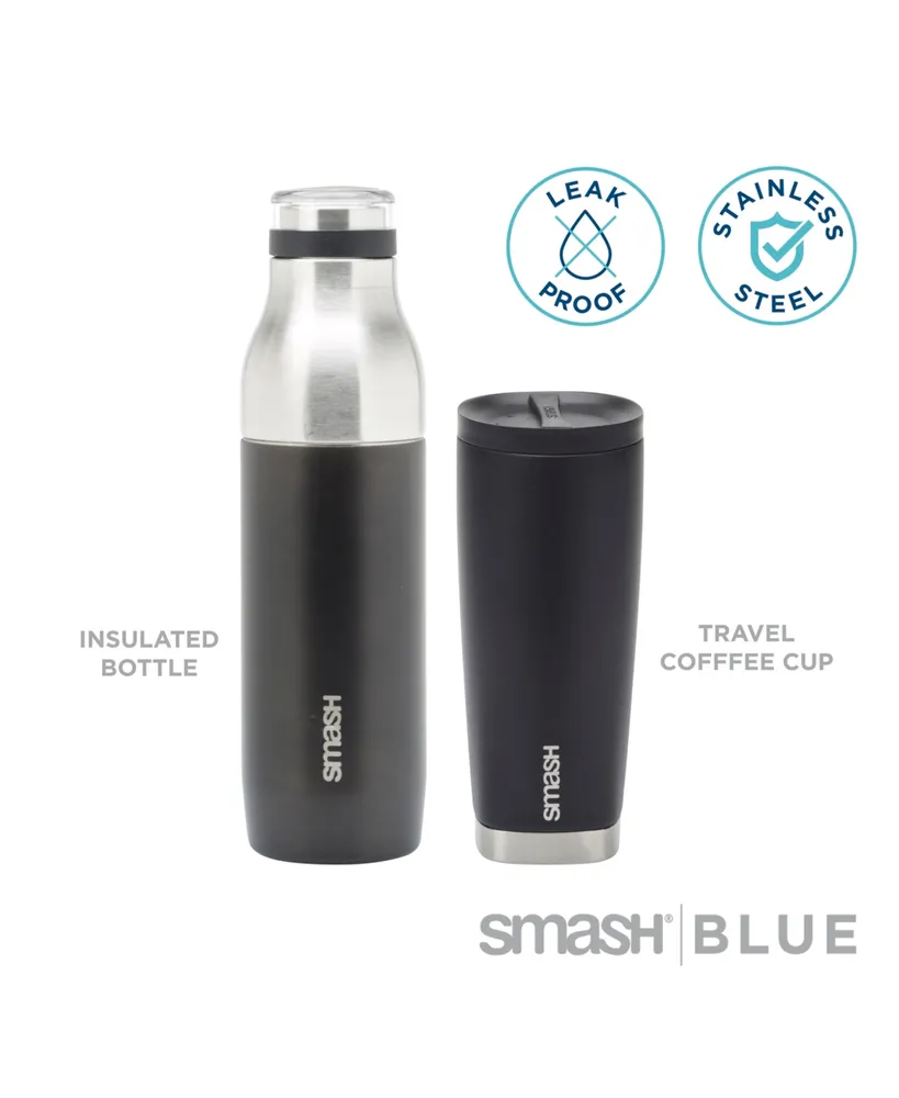 2-piece Blue Travel Mug & Bottle Set