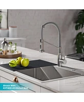 Kraus Bolden Single Handle 18-Inch Commercial Kitchen Faucet with Dual Function Pull-Down Sprayhead