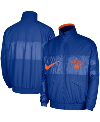 Men's Nike Blue New York Knicks Courtside Versus Capsule Full-Zip Jacket