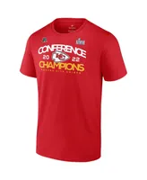 Men's Fanatics Red Kansas City Chiefs 2022 Afc Champions Shadow Cast T-shirt