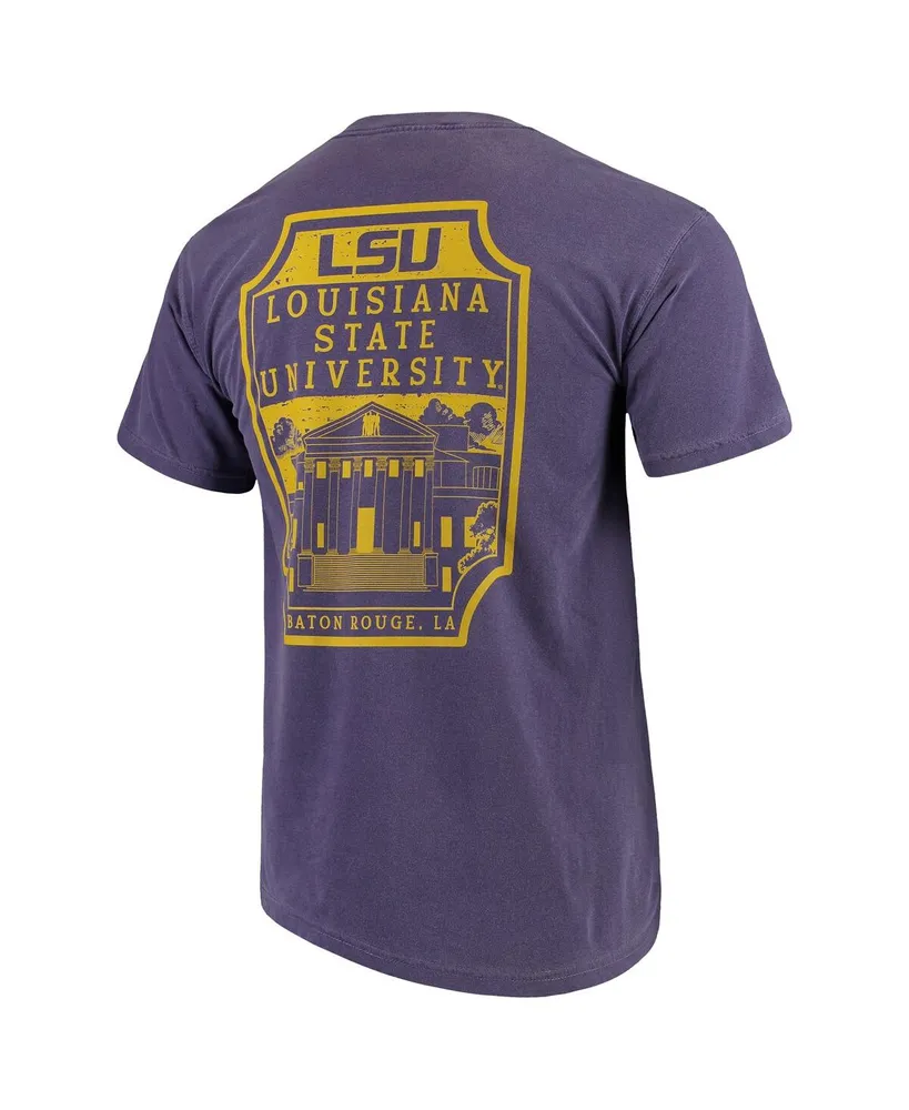 Men's Purple Lsu Tigers Comfort Colors Campus Icon T-shirt