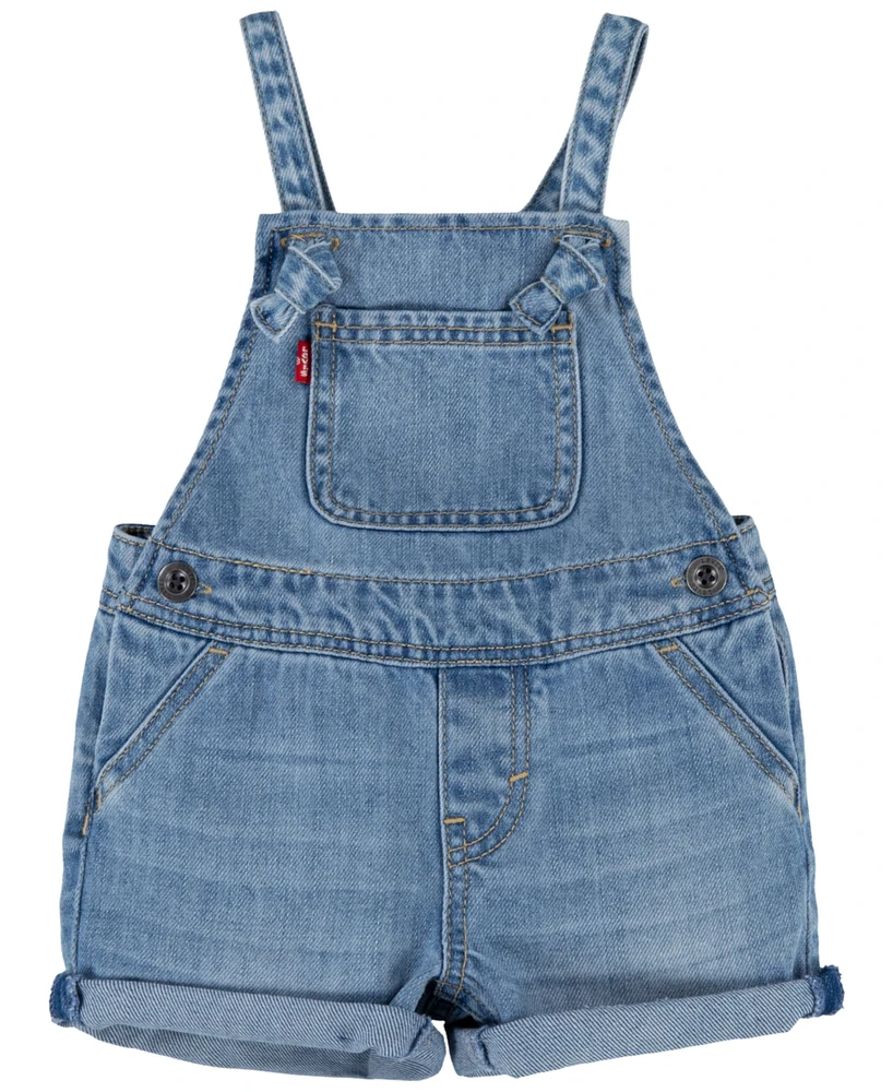Levi's Baby Girl's Knot Strap Shortalls