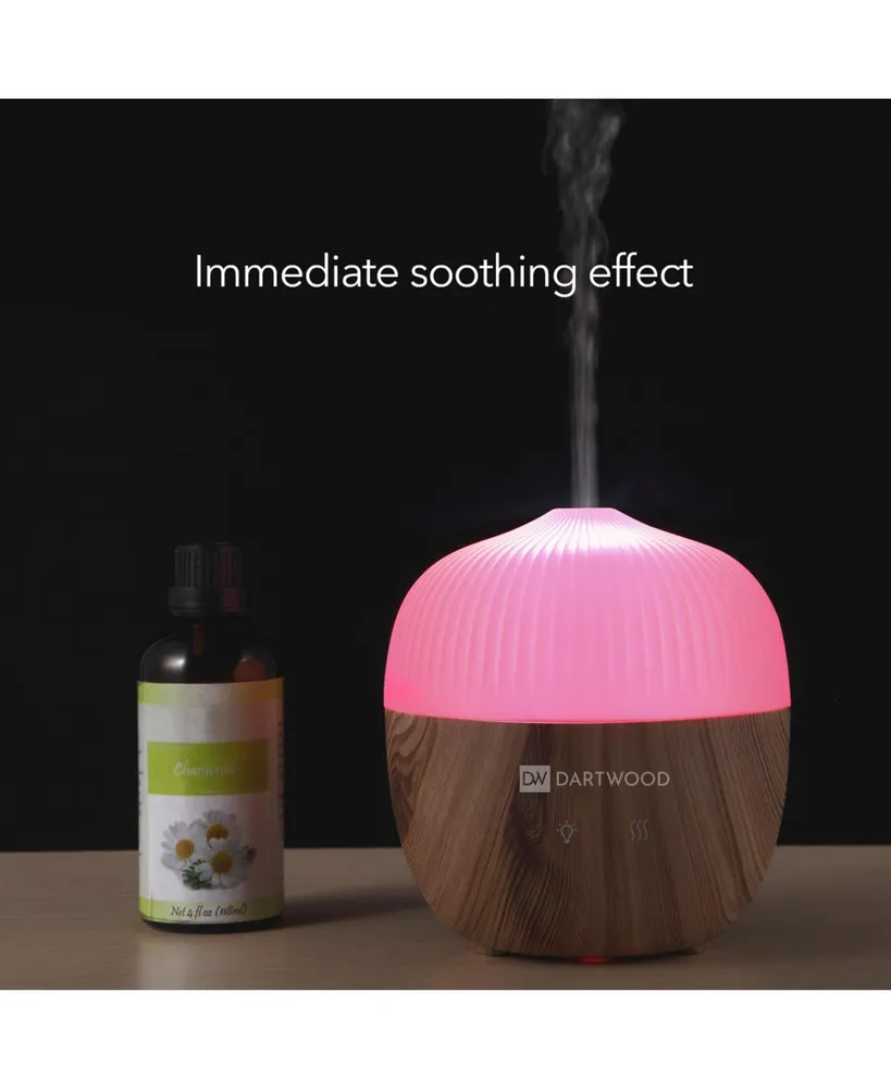 Dartwood Mini Aroma Diffuser - Mini Aromatherapy Essential Oil Diffuser for Your Home (Wood Grain)