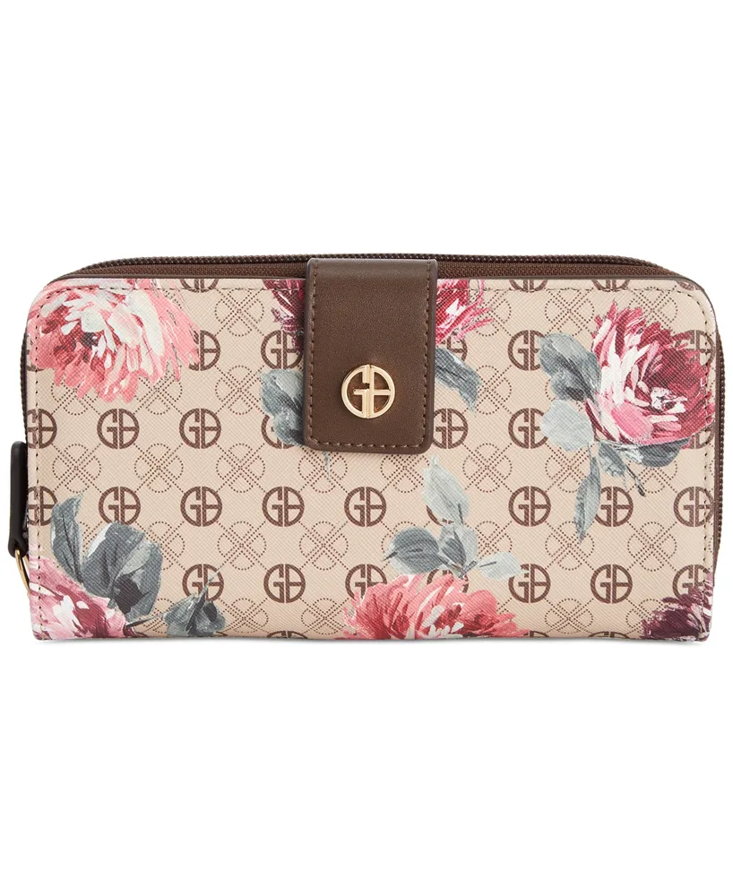 Giani Bernini Signature Floral Framed Indexer Wallet, Created for