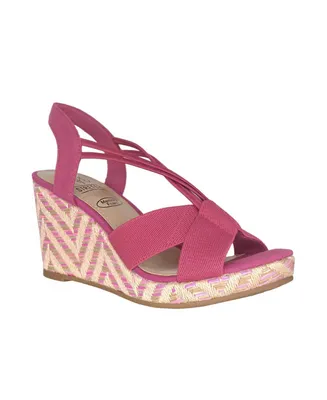 Impo Women's Teshia Stretch Platform Wedge Sandals