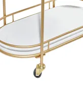 Metal Contemporary Bar Cart - Gold