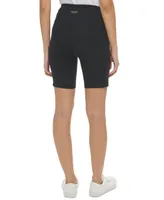 Calvin Klein Performance Women's High-Waist Pull-On Pocket Biker Shorts