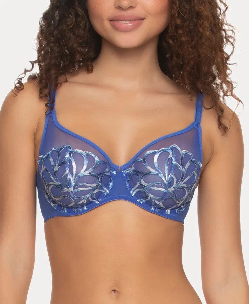 Paramour Women's Lotus Embroidered Unlined Underwire Bra, 115088