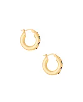 Ettika Lively Rainbow Hoop Earrings