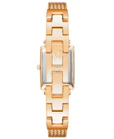 Anne Klein Women's Three Hand Quartz Rose Gold-tone Stainless Steel Band Watch, 21.5mm