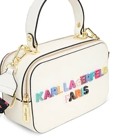 Karl Lagerfeld Paris Simone Lunchbox Double Zip Crossbody