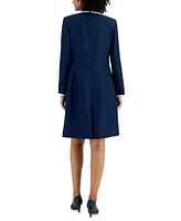 Le Suit Jacquard Framed Sheath Dress Suit, Available Regular and Petite Sizes