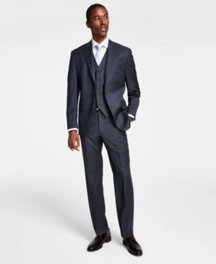 Men's Slim-Fit Solid Wool Suit Separates, Created for Macy's