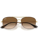 Ray-Ban Unisex Sunglasses, RB379957-y 57 - Havana on Gold