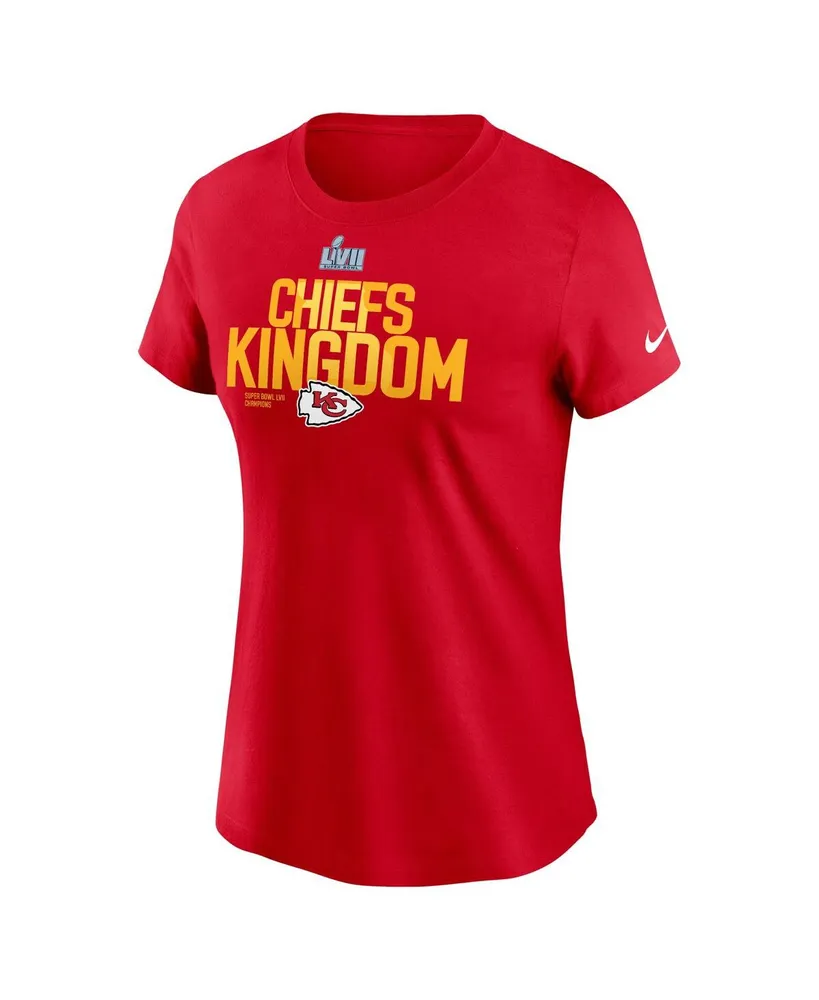 Fanatics Branded Red Kansas City Chiefs Super Bowl LVII Champions Ombre Long Sleeve T-Shirt