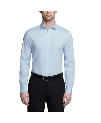 Calvin Klein Mens Refined Cotton Stretch Dress Shirt Regular Slim Fit
