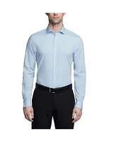 Calvin Klein Mens Refined Cotton Stretch Dress Shirt Regular Slim Fit
