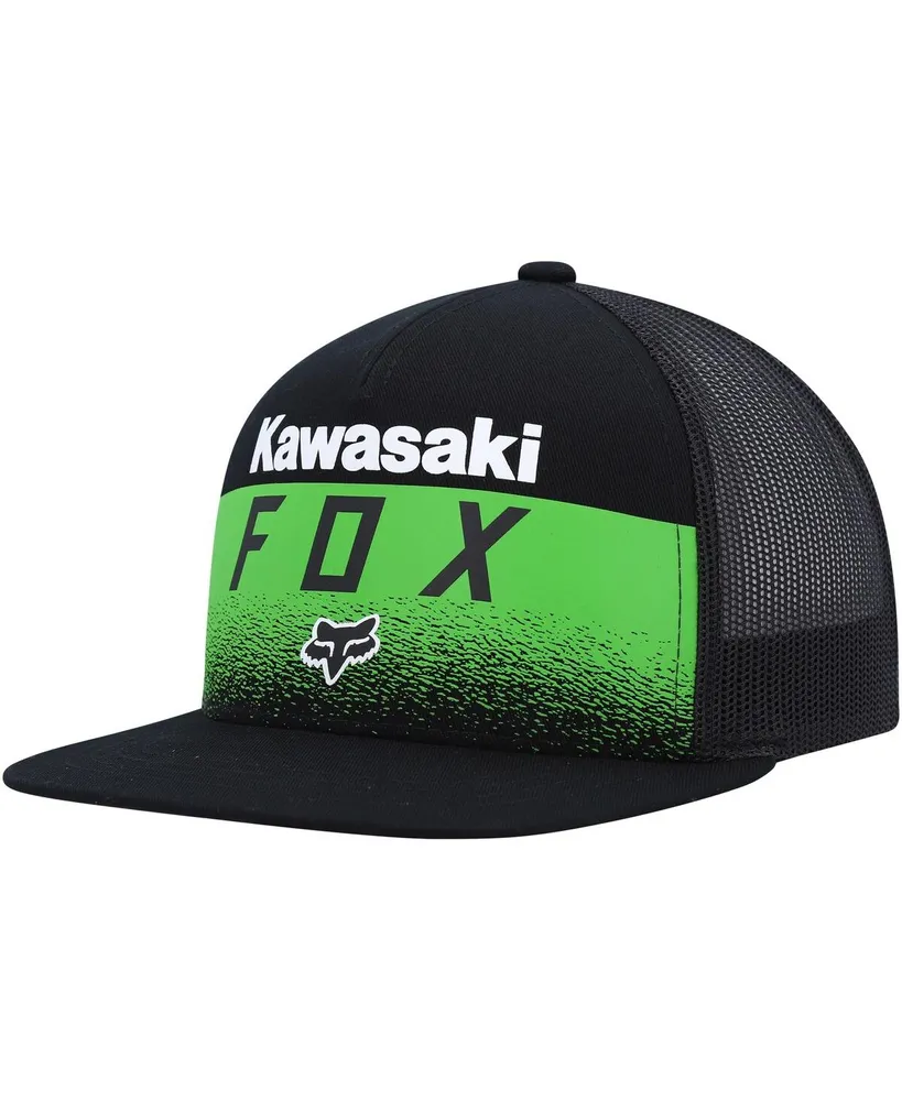 Men's Fox x Kawasaki Black Snapback Hat