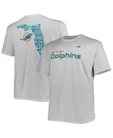 Men's Fanatics White Miami Dolphins Big and Tall Hometown Collection Hot Shot T-shirt