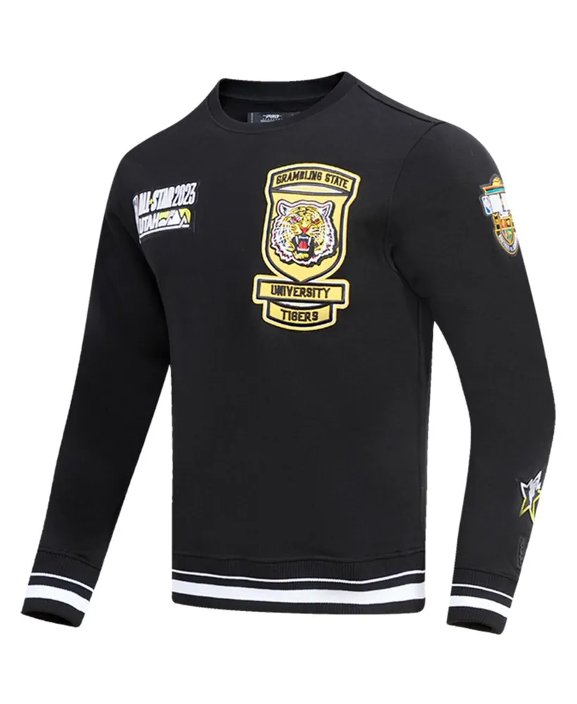 Men's and Women's Pro Standard Black Grambling Tigers 2023 Nba All-Star Game x Hbcu Classic Chenille Pullover Sweatshirt