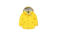 Little and Big Boys' Waterproof Rain Coats Rubberized Jackets