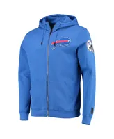 Men's Pro Standard Royal Buffalo Bills 4-Hit Full-Zip Hoodie