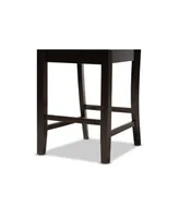 Baxton Studio Fenton Modern and Contemporary Transitional 2-Piece Finished Wood Counter Stool Set